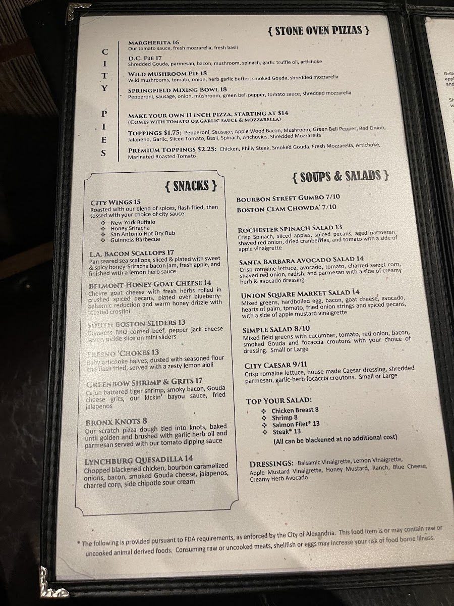 City Kitchen Menu - Image 6